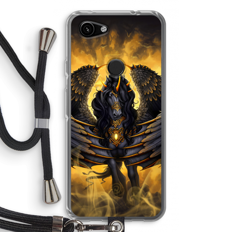 Pegasus: Pixel 3a Transparant Hoesje met koord