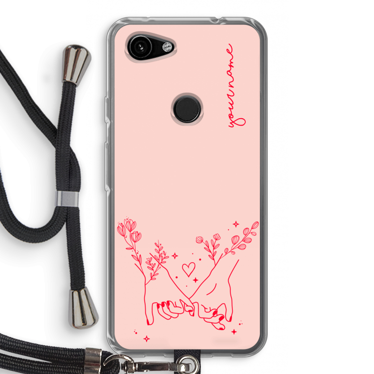 Best Friends: Pixel 3a Transparant Hoesje met koord