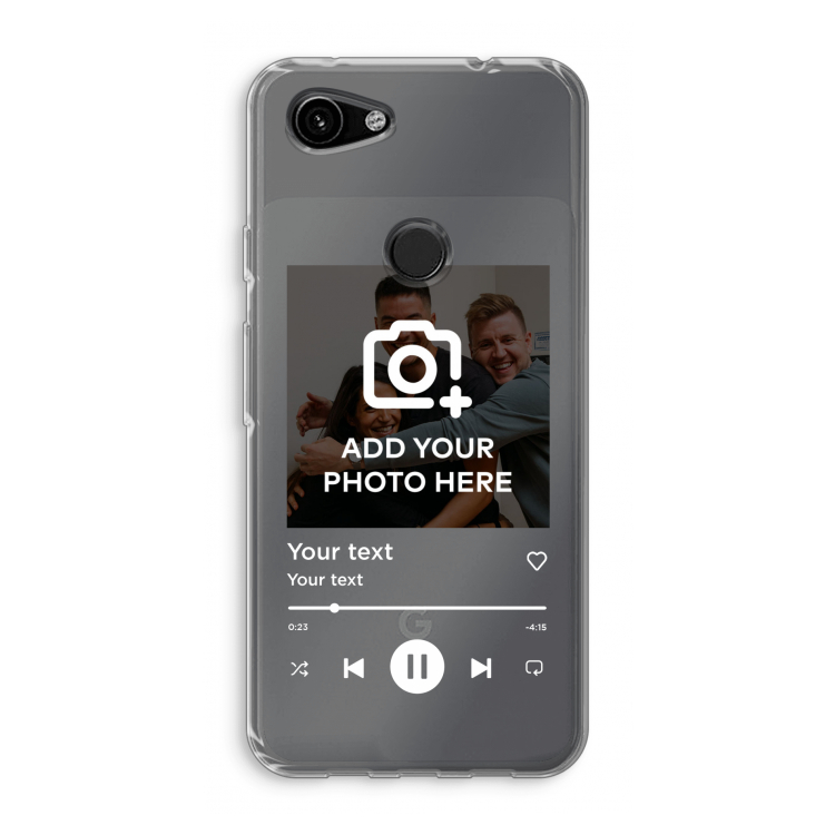 Music Player: Google Pixel 3a Transparant Hoesje