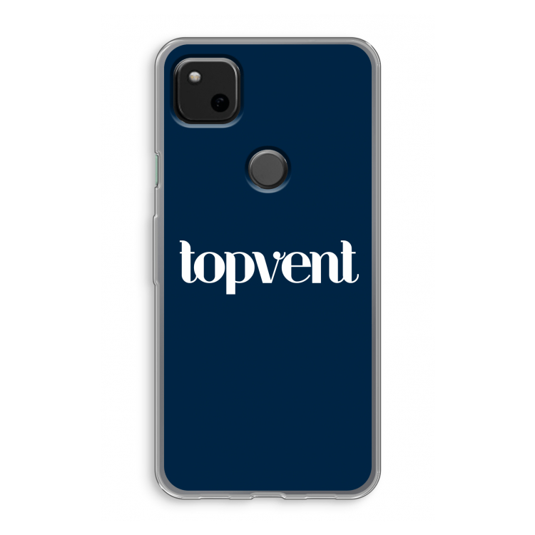 Topvent Navy: Google Pixel 4a Transparant Hoesje