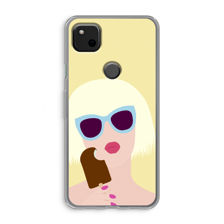 Ice cream: Google Pixel 4a Transparant Hoesje