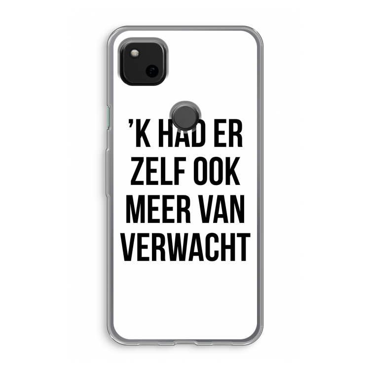 Meer verwacht: Google Pixel 4a Transparant Hoesje
