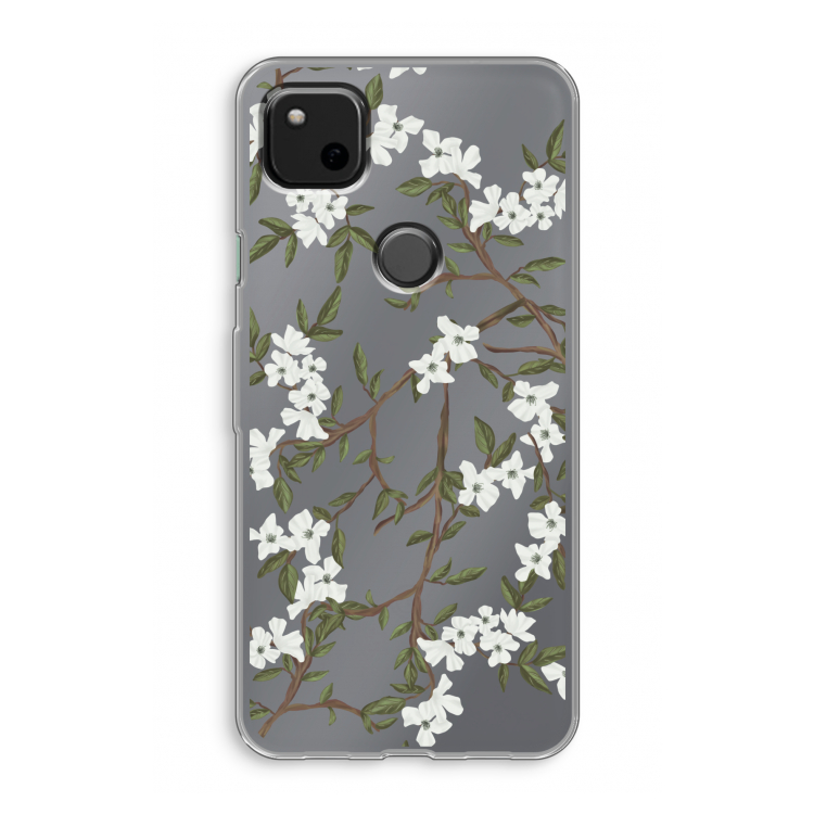 Blossoming spring: Google Pixel 4a Transparant Hoesje