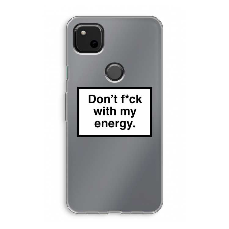My energy: Google Pixel 4a Transparant Hoesje
