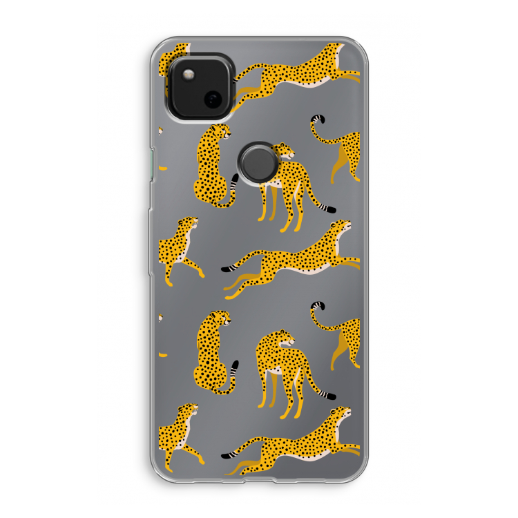 Luipaard: Google Pixel 4a Transparant Hoesje
