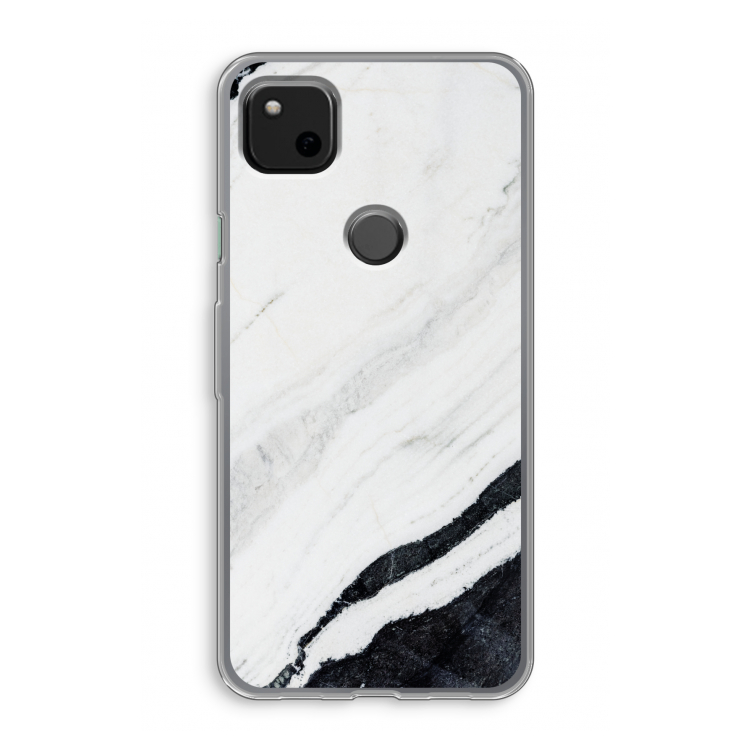 Elegante marmer: Google Pixel 4a Transparant Hoesje