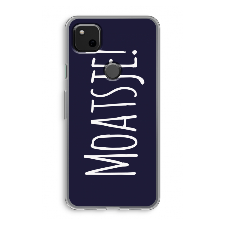 Moatsje!: Google Pixel 4a Transparant Hoesje
