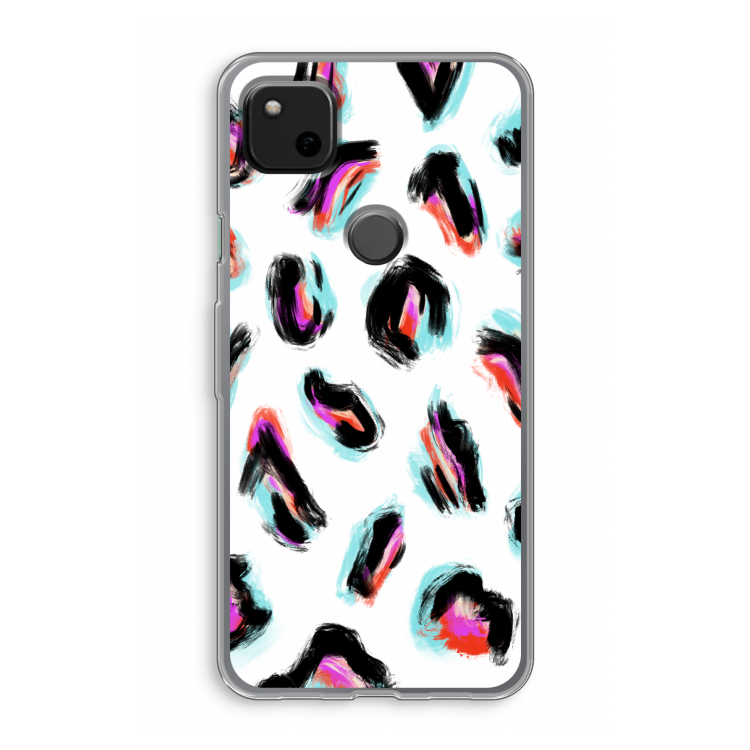 Cheetah color: Google Pixel 4a Transparant Hoesje