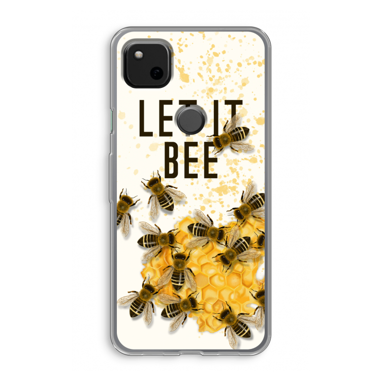 Let it bee: Google Pixel 4a Transparant Hoesje