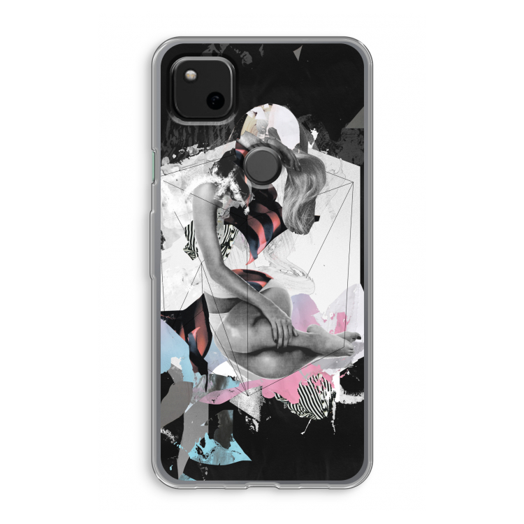 Camouflage de sommeil: Google Pixel 4a Transparant Hoesje