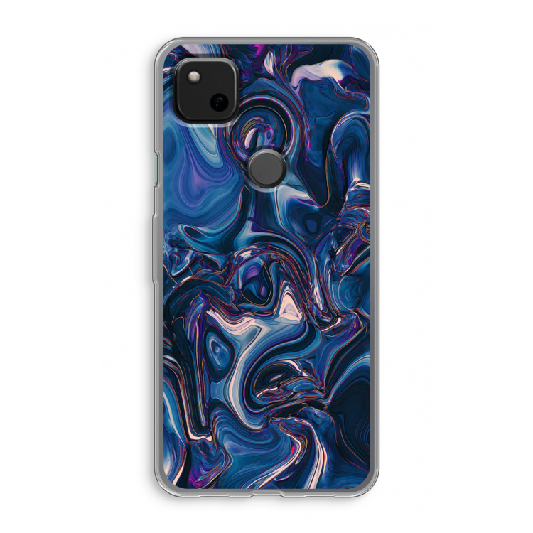 Mirrored Mirage: Google Pixel 4a Transparant Hoesje
