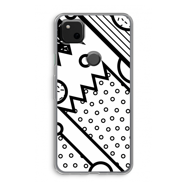 Pop Art #4: Google Pixel 4a Transparant Hoesje