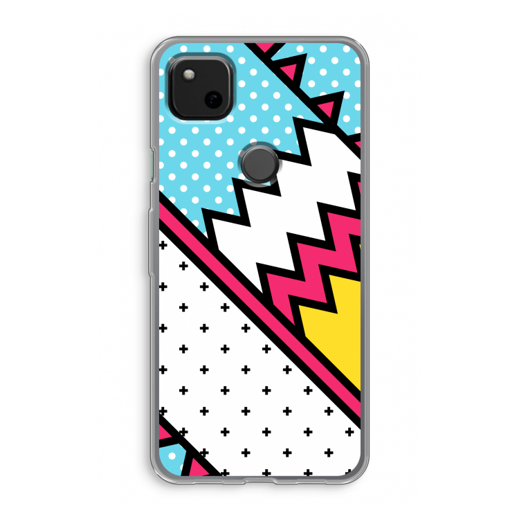 Pop Art #2: Google Pixel 4a Transparant Hoesje