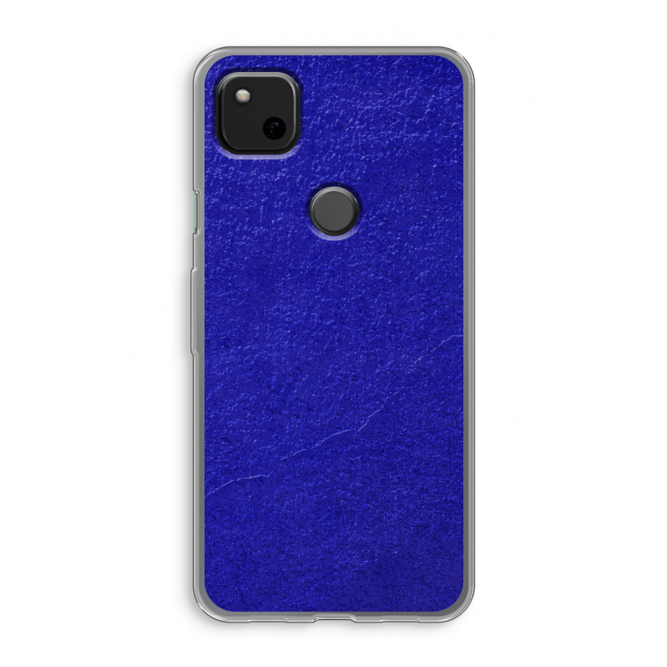 Majorelle Blue: Google Pixel 4a Transparant Hoesje