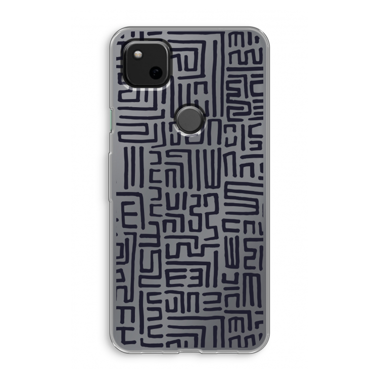 Moroccan Print: Google Pixel 4a Transparant Hoesje