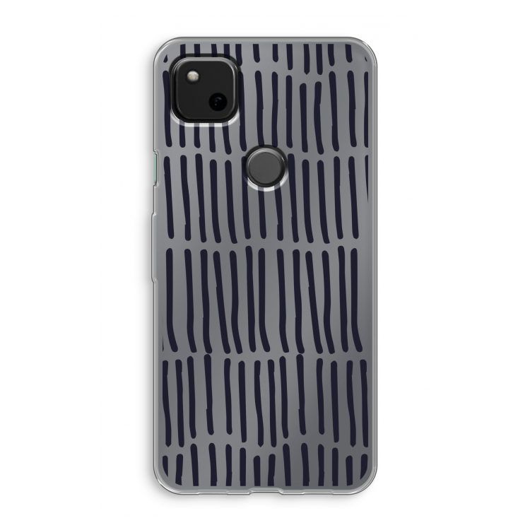 Moroccan stripes: Google Pixel 4a Transparant Hoesje
