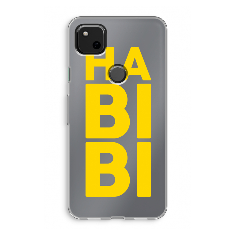 Habibi Majorelle : Google Pixel 4a Transparant Hoesje