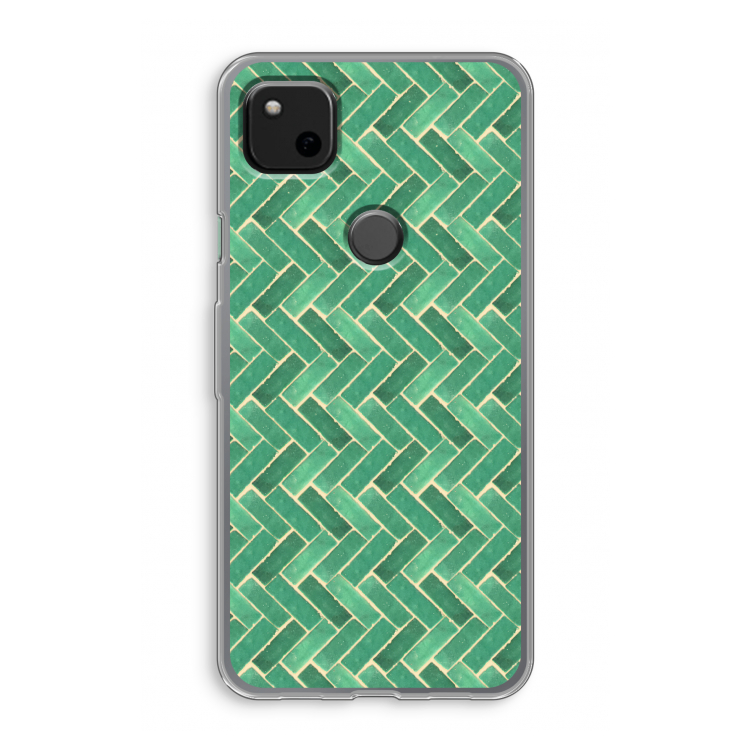 Moroccan tiles 2: Google Pixel 4a Transparant Hoesje