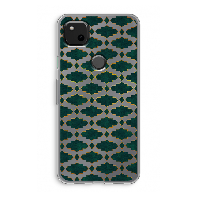 Moroccan tiles: Google Pixel 4a Transparant Hoesje