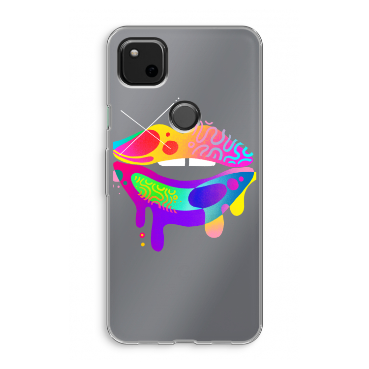 Lip Palette: Google Pixel 4a Transparant Hoesje