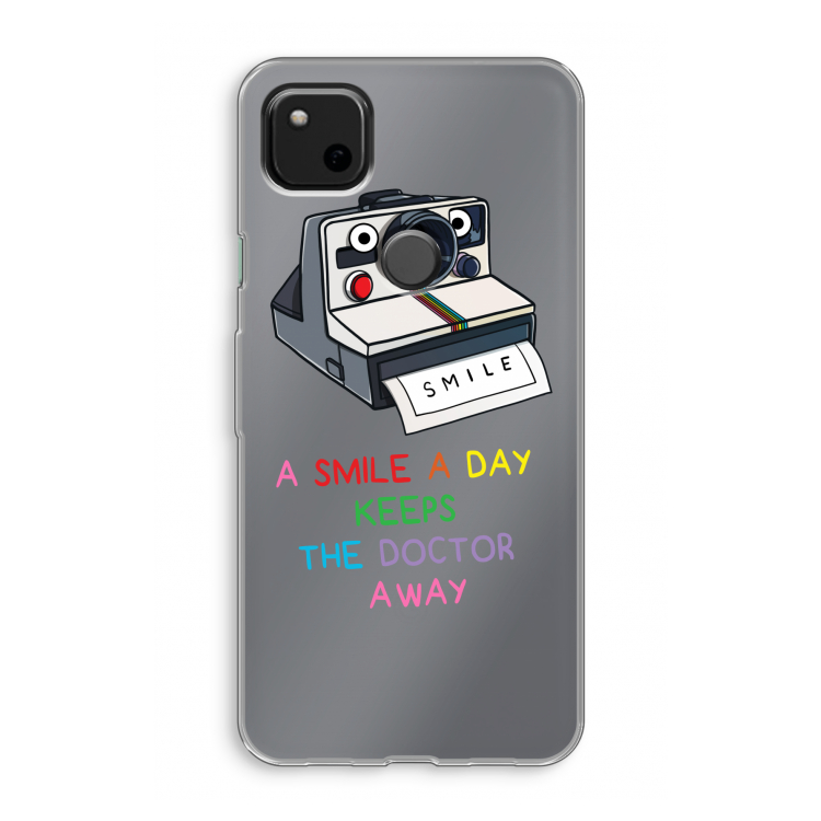 Smile: Google Pixel 4a Transparant Hoesje
