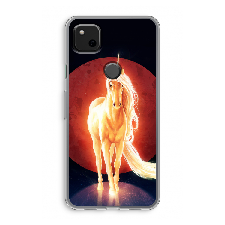 Last Unicorn: Google Pixel 4a Transparant Hoesje