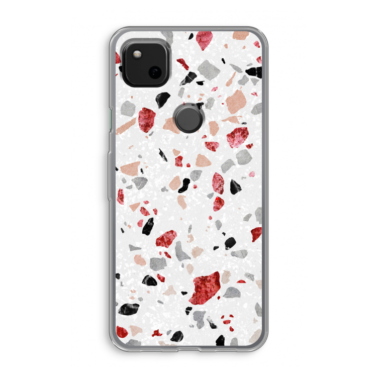 Terrazzo N°12: Google Pixel 4a Transparant Hoesje