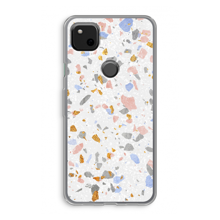Terrazzo N°8: Google Pixel 4a Transparant Hoesje