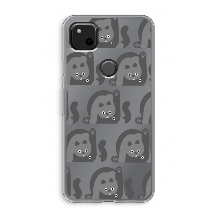 Cats: Google Pixel 4a Transparant Hoesje