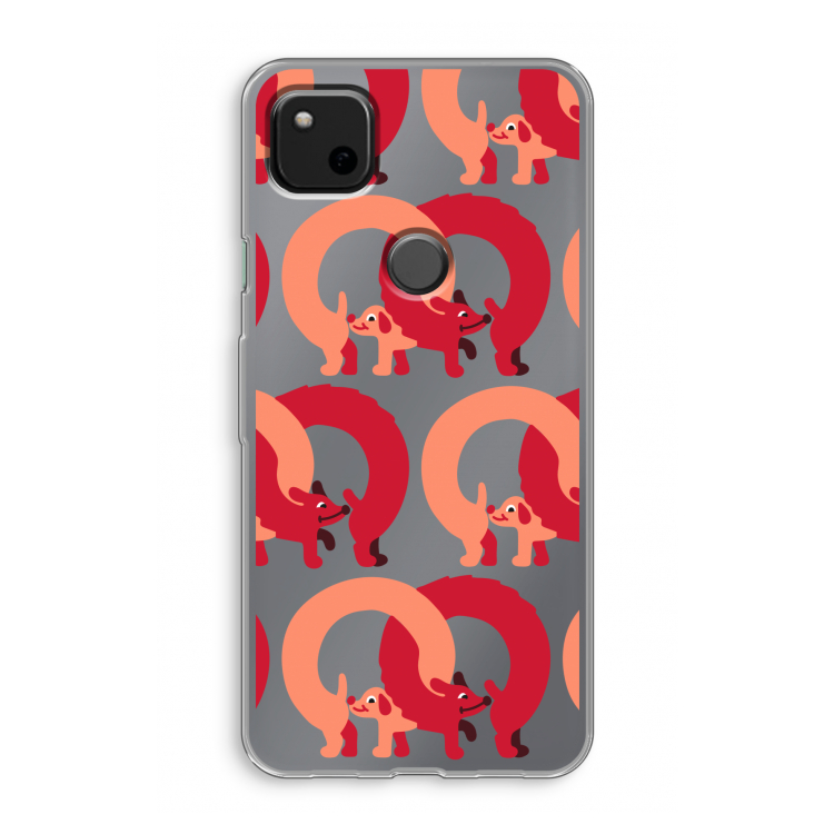 Dogs: Google Pixel 4a Transparant Hoesje