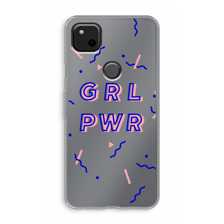 GRL PWR: Google Pixel 4a Transparant Hoesje