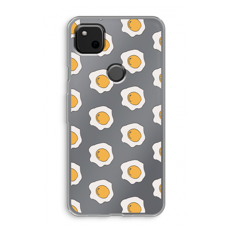 Bacon to my eggs #1: Google Pixel 4a Transparant Hoesje