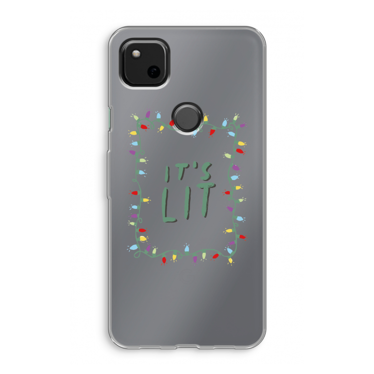 It's Lit: Google Pixel 4a Transparant Hoesje