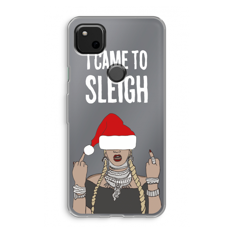 Came To Sleigh: Google Pixel 4a Transparant Hoesje
