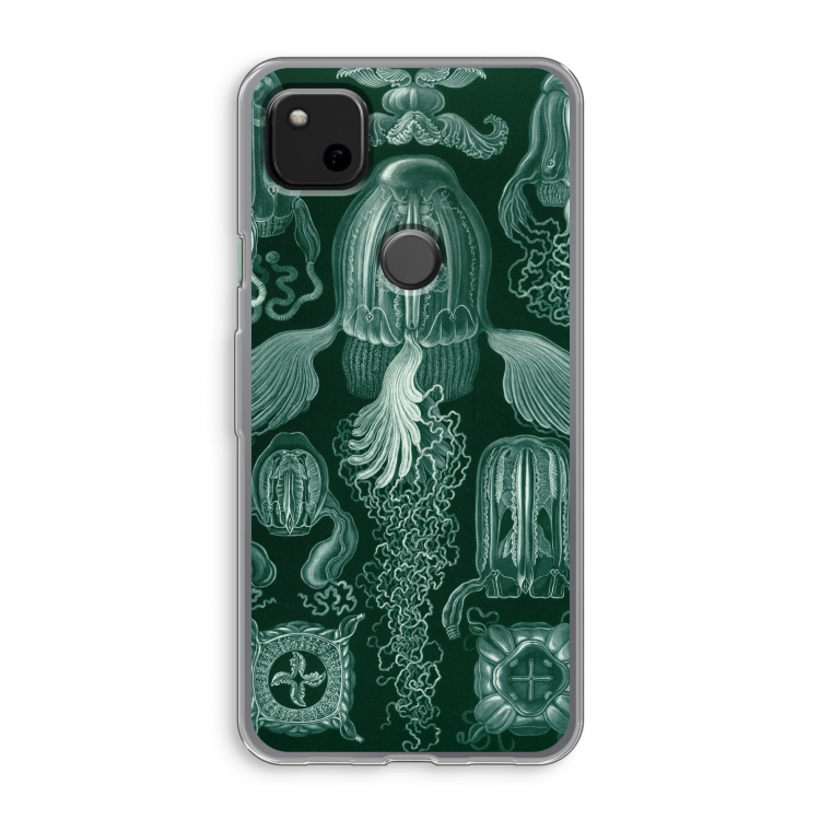 Haeckel Cubomedusae: Google Pixel 4a Transparant Hoesje