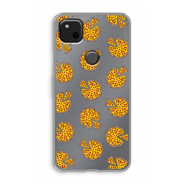 You Had Me At Pizza: Google Pixel 4a Transparant Hoesje