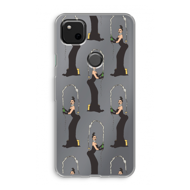 Pop Some Kim: Google Pixel 4a Transparant Hoesje