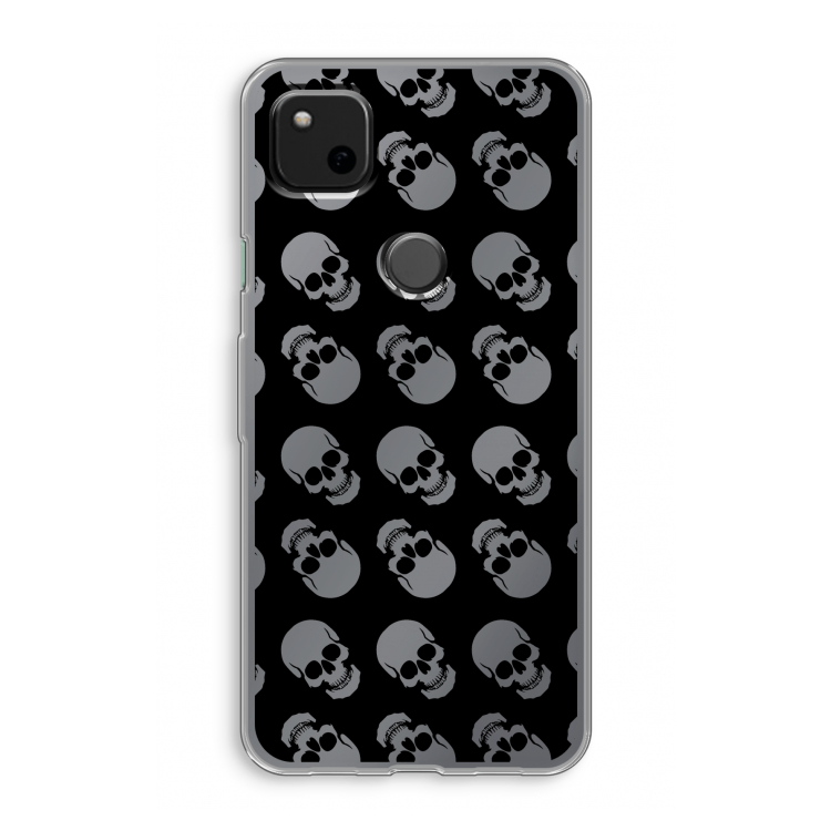 Musketon Skulls: Google Pixel 4a Transparant Hoesje