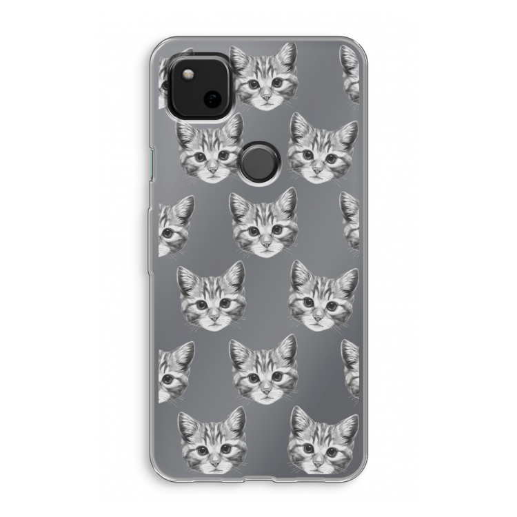 Kitten: Google Pixel 4a Transparant Hoesje