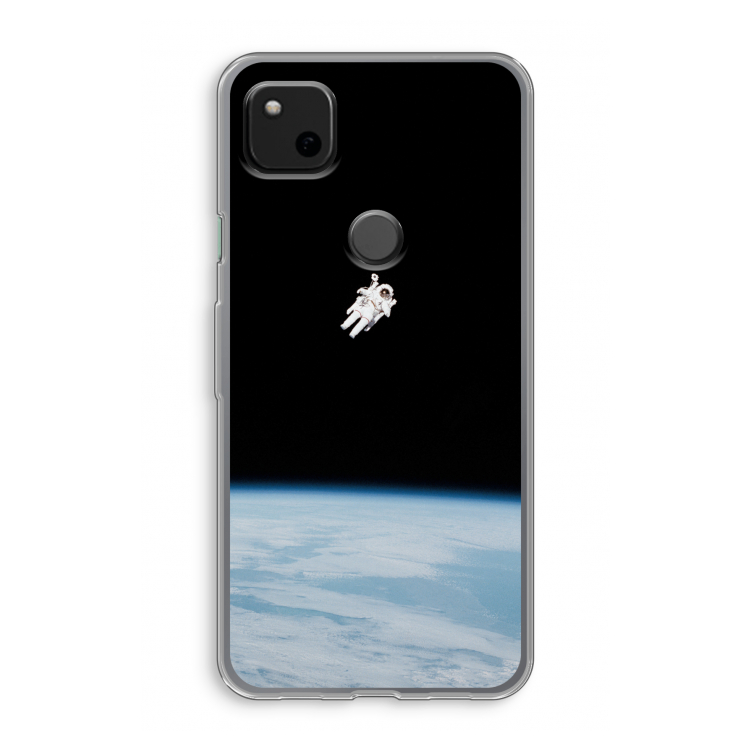 Alone in Space: Google Pixel 4a Transparant Hoesje