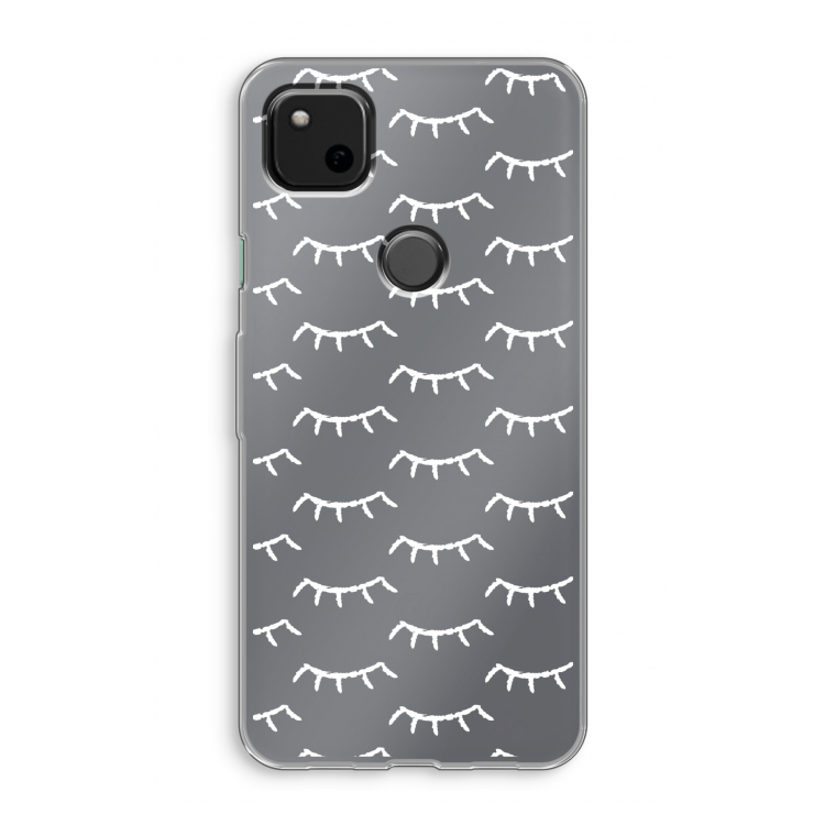 Wimpers: Google Pixel 4a Transparant Hoesje