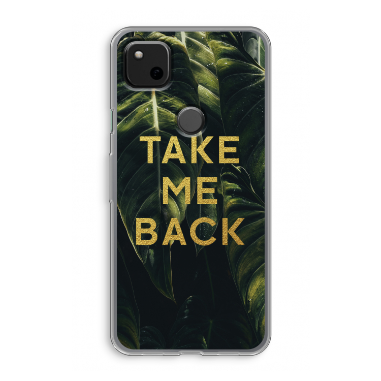 Take me back: Google Pixel 4a Transparant Hoesje