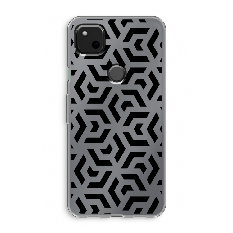 Crazy pattern: Google Pixel 4a Transparant Hoesje