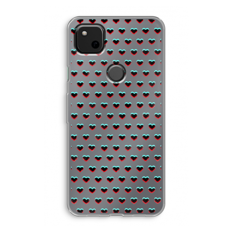 Hartjes: Google Pixel 4a Transparant Hoesje