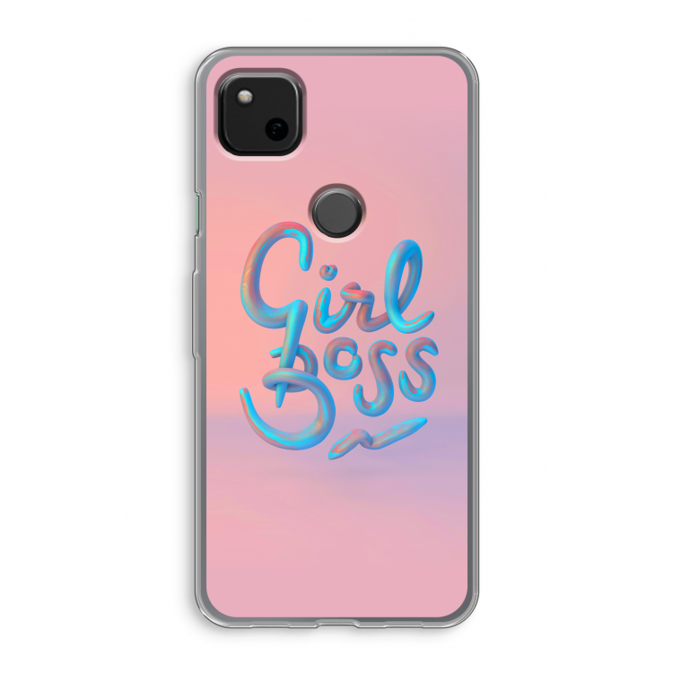 Girl boss: Google Pixel 4a Transparant Hoesje