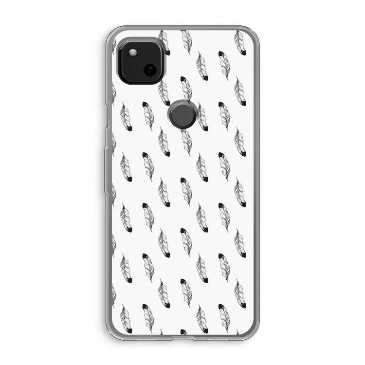 Pluimen: Google Pixel 4a Transparant Hoesje