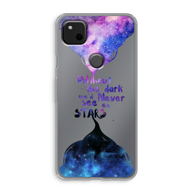 Stars quote: Google Pixel 4a Transparant Hoesje