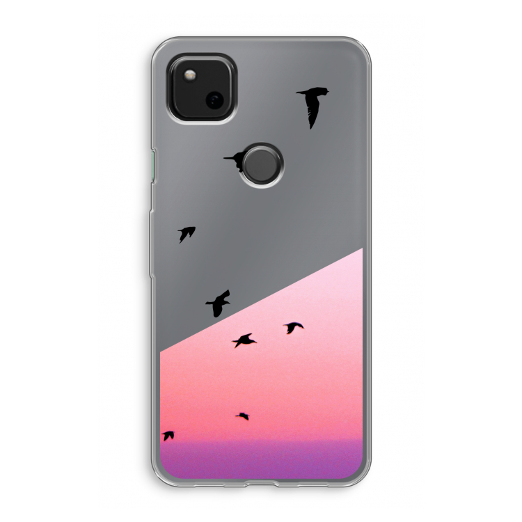 Fly away: Google Pixel 4a Transparant Hoesje