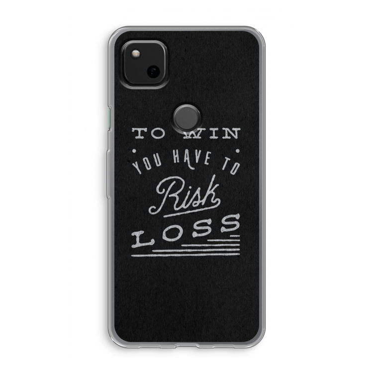 Risk loss: Google Pixel 4a Transparant Hoesje