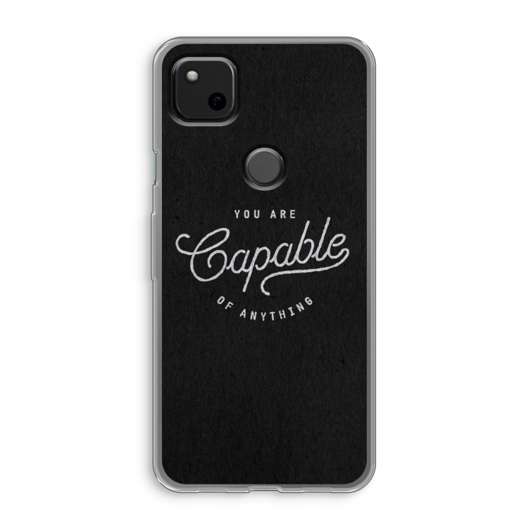 Capable: Google Pixel 4a Transparant Hoesje